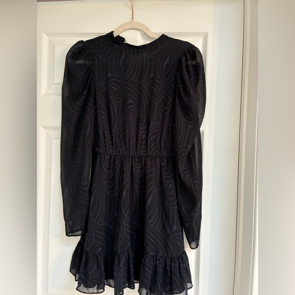 Zara Black and Blue Mini Dress